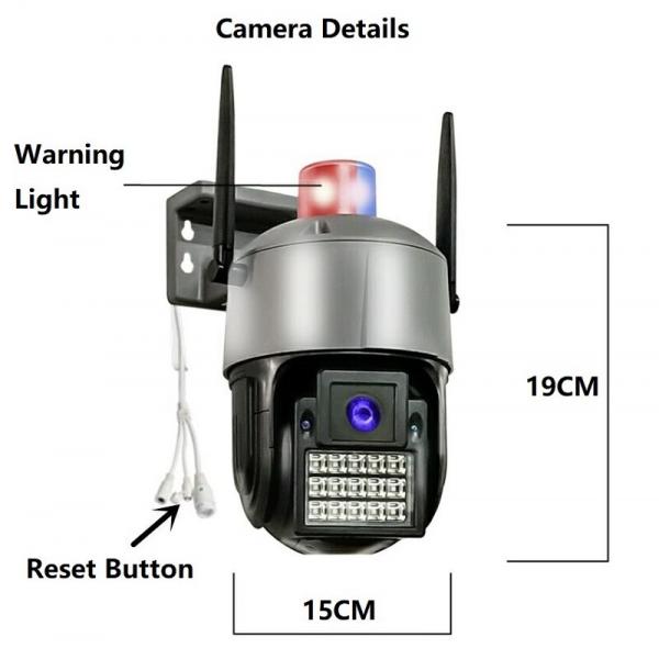 BAH-4K 5MP LTE SONY İMX415 5X optik zumlu, hərəkətli 360 dərəcəli küçə İP 66 kamerası