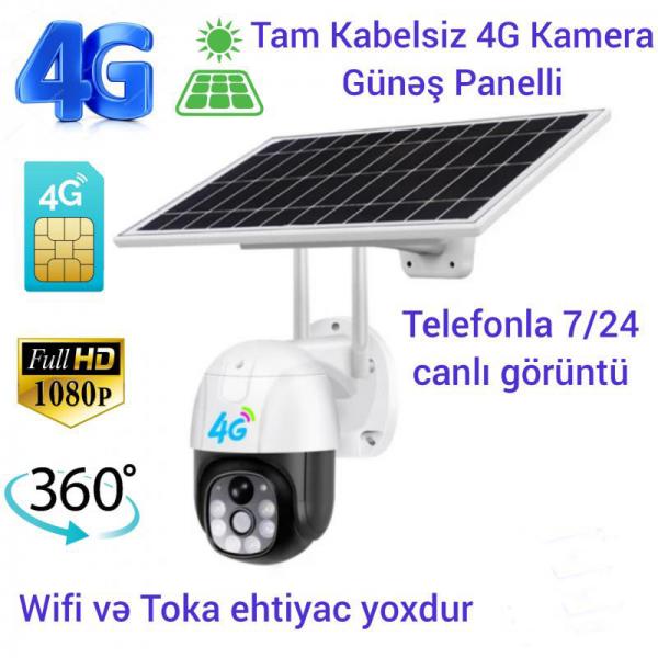 ICSEE APP S10 4G 360° günəş batareyalı küçə İP kamerası