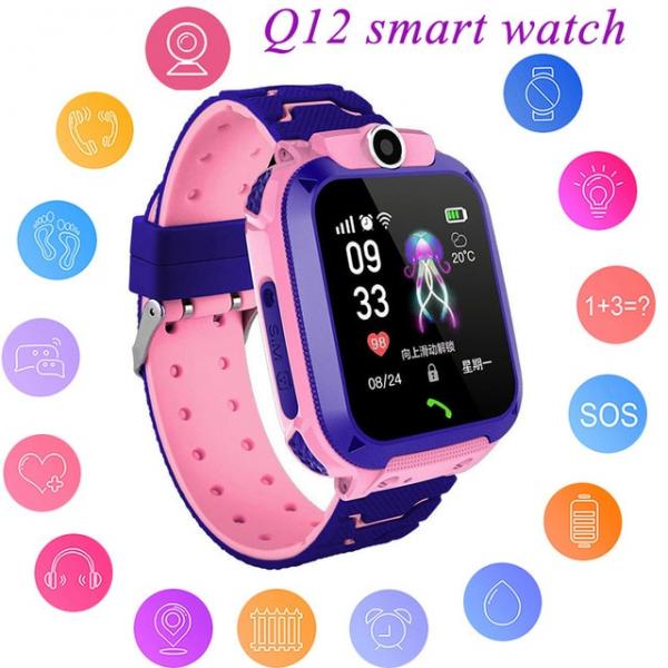 Uşaqlar üçün Smart Baby watch S5 (Q12) с GPS ağıllı saatı. Sukeçirməz, sensor ekran