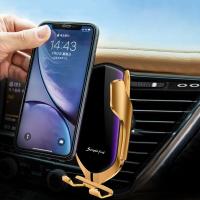 Simsiz qidalandırıcılı avtomobil üçün telefon tutacağı Smart Sensor R1