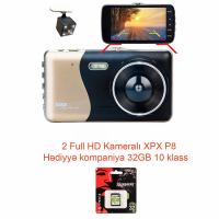 Автомобильный видеорегистратор XPX P8 2 камеры Full HD, разрешение 1920x1080р.