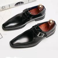 Премиум туфли из натуральной кожи дышащие, модные мужская обувь водонепрницаемые, Черный.
